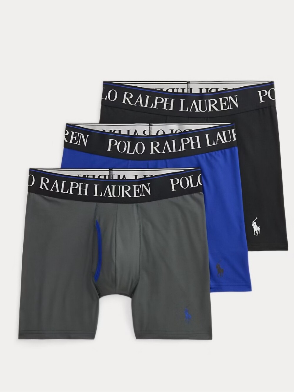 Polo Ralph Lauren 3 Pack 4-D Flex Microfiber Boxer Briefs L